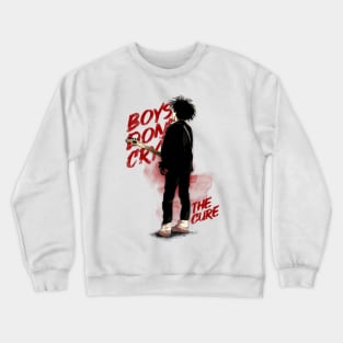 Watercolor Boys Don't Cry Crewneck Sweatshirt